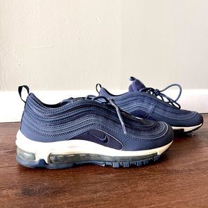 Air Max ‘97 navy blue and white.